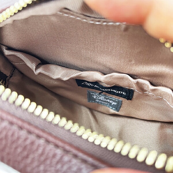 ディズニー ミッキーマウス ハートプリントポーチ ブラウン ACCOMMODE アコモデ Disney