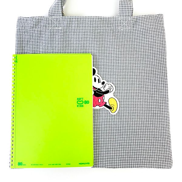 ディズニー フレンズチェックトートバッグ Disney  ミッキー