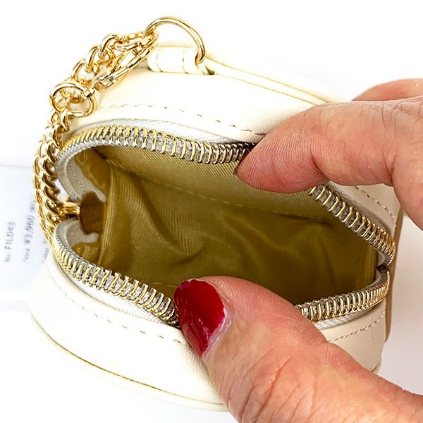 ジュラシックパーク アンブリン/ダイカットロゴポーチチャーム Jurassic Park  アイボリー  映画