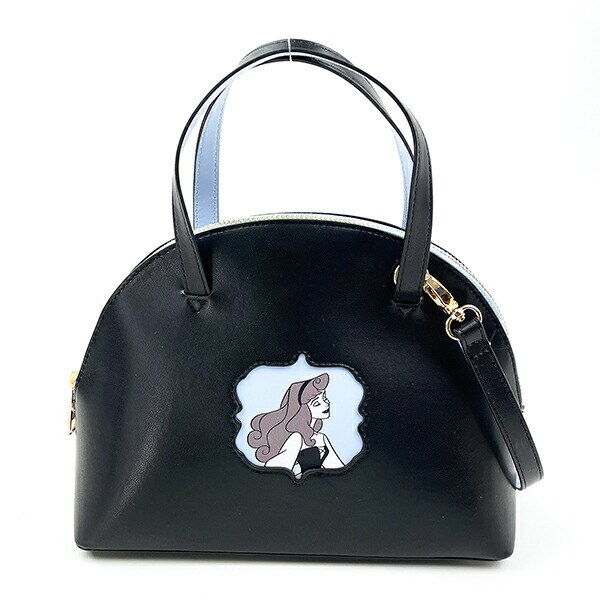 ディズニー プリンセス 眠れる森の美女 オーロラ姫 ラウンドミニボストンバッグ ブラック ショルダーバッグ ACCOMMODE