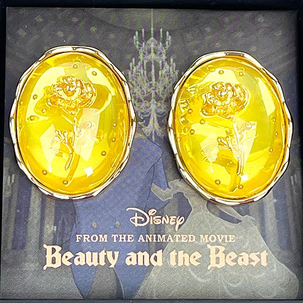 ディズニー クリアドームイヤリング (ゴールド) 美女と野獣 アクセサリー Disney