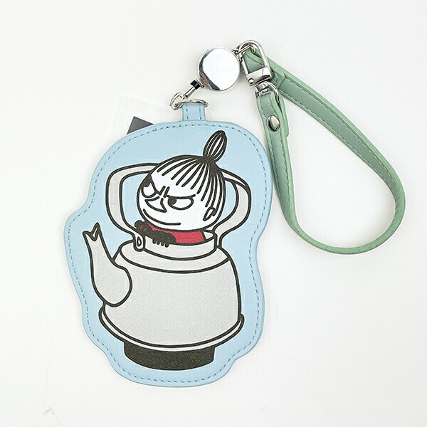ムーミン リトルミイ リール付きダイカットパスケース ブルー 定期入れ MOOMIN