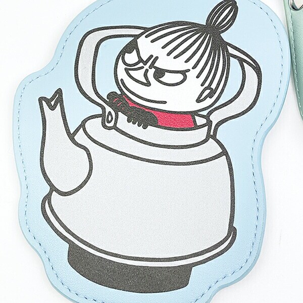 ムーミン リトルミイ リール付きダイカットパスケース ブルー 定期入れ MOOMIN