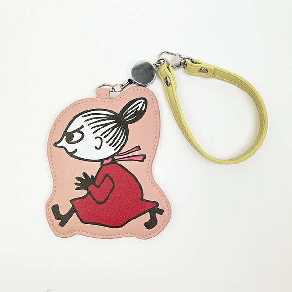 ムーミン リトルミイ リール付きダイカットパスケース ピンク 定期入れ MOOMIN