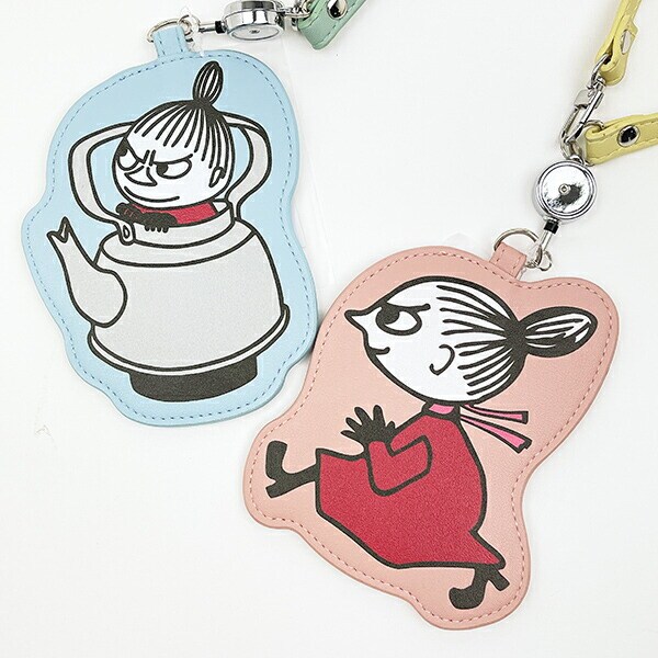 ムーミン リトルミイ リール付きダイカットパスケース ピンク 定期入れ MOOMIN