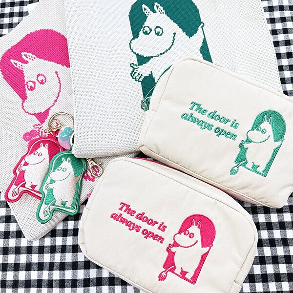 ムーミン 80th ニットバッグ (グリーン) MOOMIN