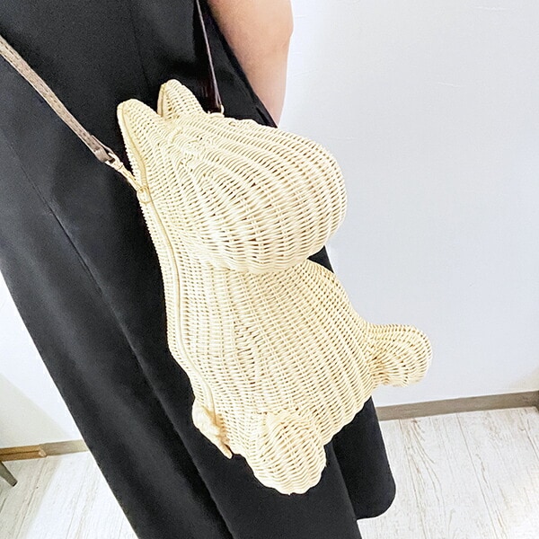 ムーミン ラタンバッグ 全身 ショルダーバッグ ACCOMMODE アコモデ MOOMIN