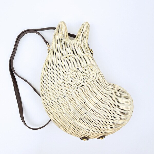 ムーミン ラタンバッグ フェイス ショルダーバッグ ACCOMMODE アコモデ MOOMIN