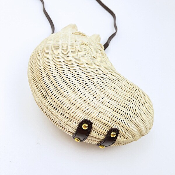 ムーミン ラタンバッグ フェイス ショルダーバッグ ACCOMMODE アコモデ MOOMIN