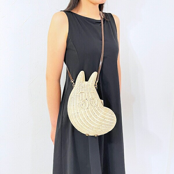 ムーミン ラタンバッグ フェイス ショルダーバッグ ACCOMMODE アコモデ MOOMIN