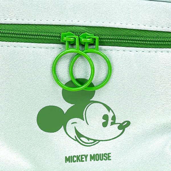 ディズニー ミッキー シャインバニーポーチ（グリーン） メイクポーチ コスメ トラベル Disney