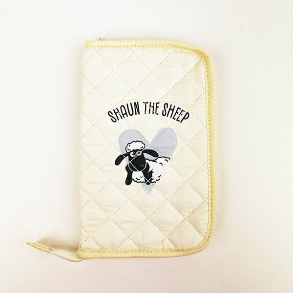 ひつじのショーン パスポートケース (アイボリー) 母子手帳ケース