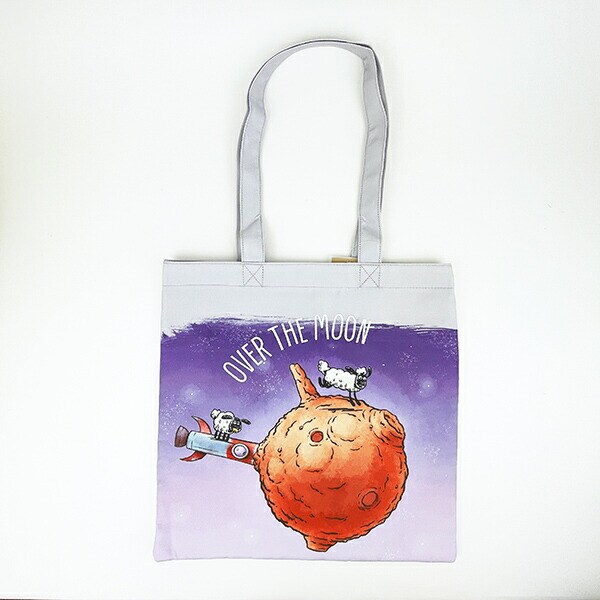 ひつじのショーン グラフィックトートバッグ パープル