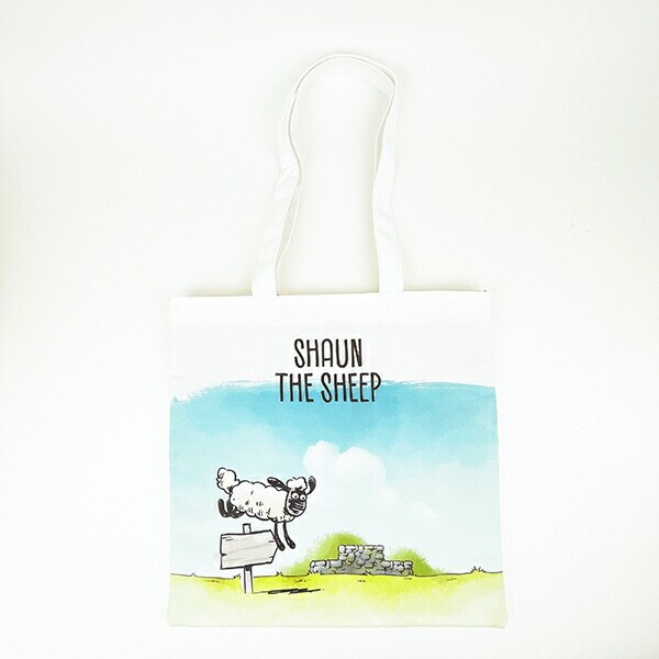ひつじのショーン グラフィックトートバッグ ホワイト