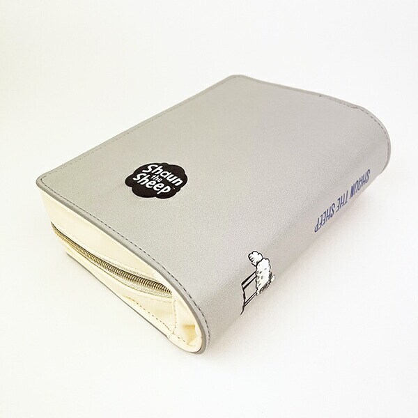 ひつじのショーン BOOK型ポーチ (グレー)