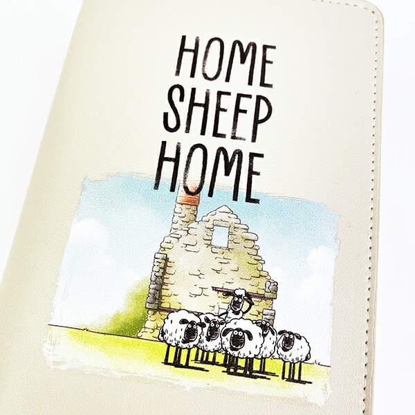 ひつじのショーン BOOK型ポーチ (アイボリー)