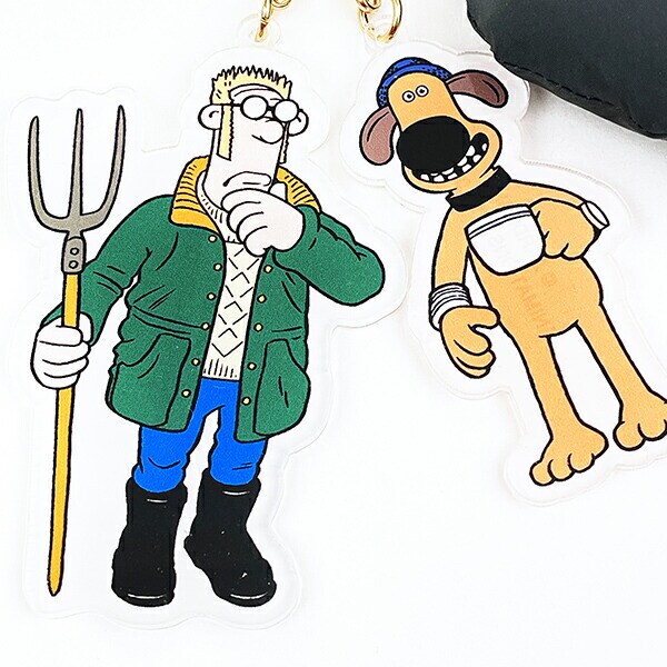 ひつじのショーン コンビチャーム ブラック キーホルダー