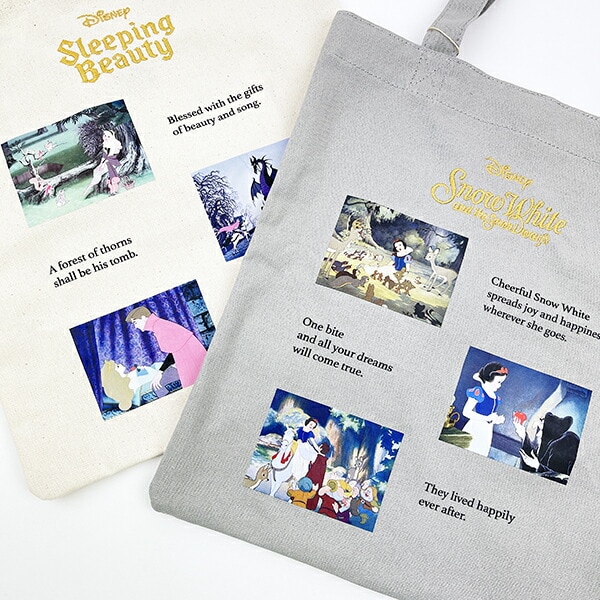 ディズニー プリンセス 白雪姫 ストーリートートバッグ グレー Disney アコモデ ACCOMMODE