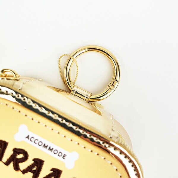 ACCOMMODE(アコモデ) エリクリン ドッグフードダイカットポーチ ゴールド