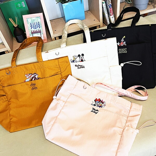 ディズニー ミニー＆デイジー ホビーポケットトートバッグ ピンク ACCOMMODE アコモデ Disney