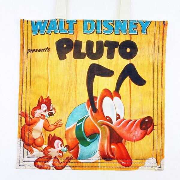 ディズニー プルート ポスターアートトートバッグ ブラウン ACCOMMODE  アコモデ Disney