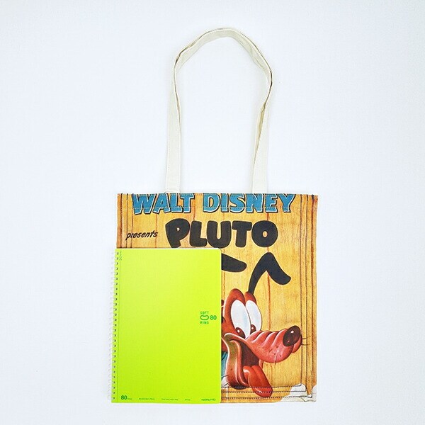 ディズニー プルート ポスターアートトートバッグ ブラウン ACCOMMODE  アコモデ Disney