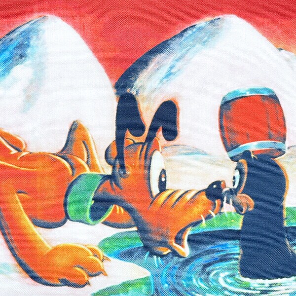 ディズニー プルート ポスターアート巾着 レッド ACCOMMODE  アコモデ Disney