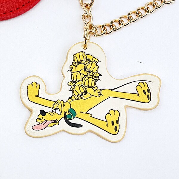 ディズニー プルート ミラーチャーム レッド ACCOMMODE  アコモデ Disney