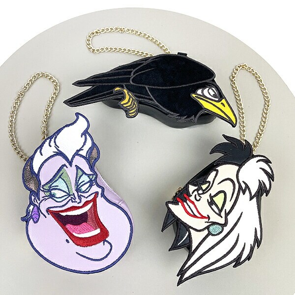 ディズニー ヴィランズ アースラ― ダイカットポーチチャーム ACCOMMODE アコモデ