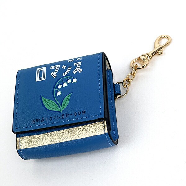 ACCOMMODE (アコモデ) 喫茶 キッサマッチバコ ポーチチャーム (ブルー)