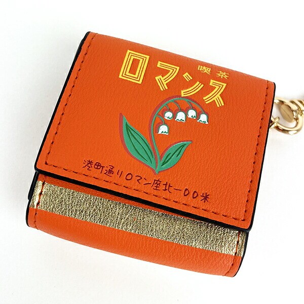 ACCOMMODE (アコモデ) 喫茶 キッサマッチバコ ポーチチャーム (オレンジ)