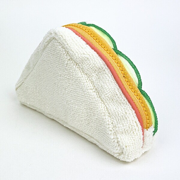 ACCOMMODE (アコモデ) 喫茶 サンドイッチ ポーチ (アイボリー)