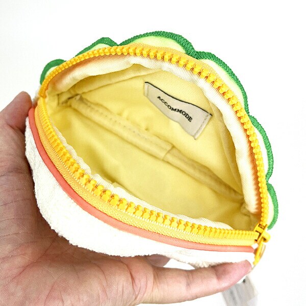 ACCOMMODE (アコモデ) 喫茶 サンドイッチ ポーチ (アイボリー)