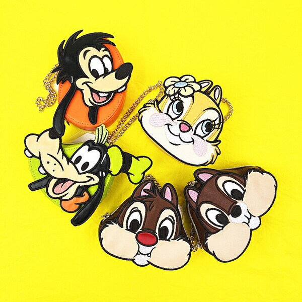 ディズニー チップ ダイカットポーチチャーム ACCOMMODE アコモデ Disney