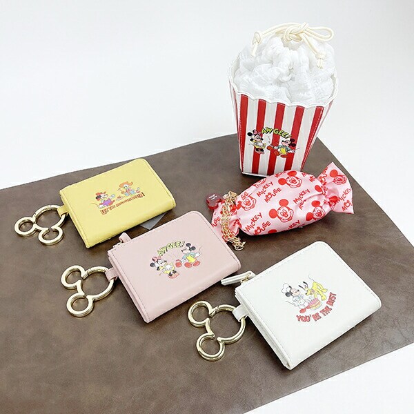 ディズニー レトロアートフラグメントケース（ピンク） 小銭入れ カードケース キーケース Disney アコモデ