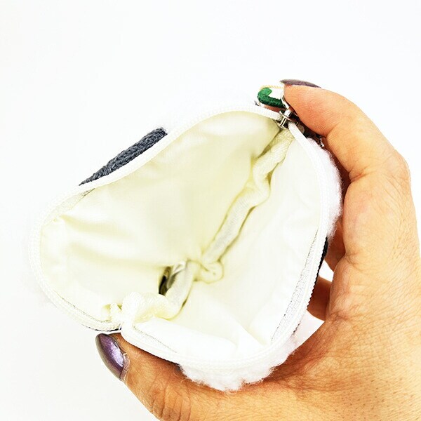 ACCOMMODE(アコモデ) ハートボールポーチ ホワイト