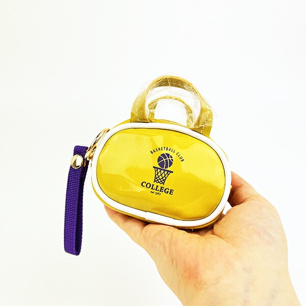 ACCOMMODE(アコモデ) エナメルミニボストン イエロー ポーチ