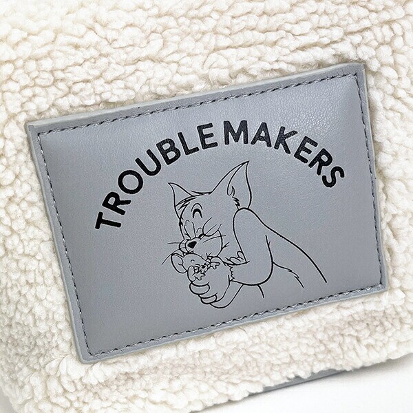 トムとジェリー フレンズボアミニポーチ (グレー) トムジェリ