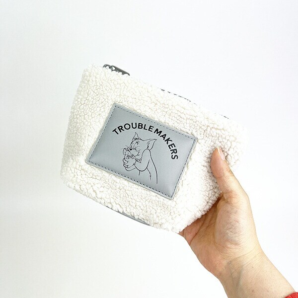 トムとジェリー フレンズボアミニポーチ (グレー) トムジェリ