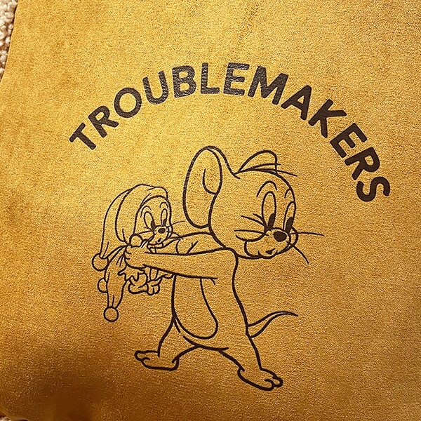 トムとジェリー フレンズボアトートバッグ (ブラウン) トムジェリ