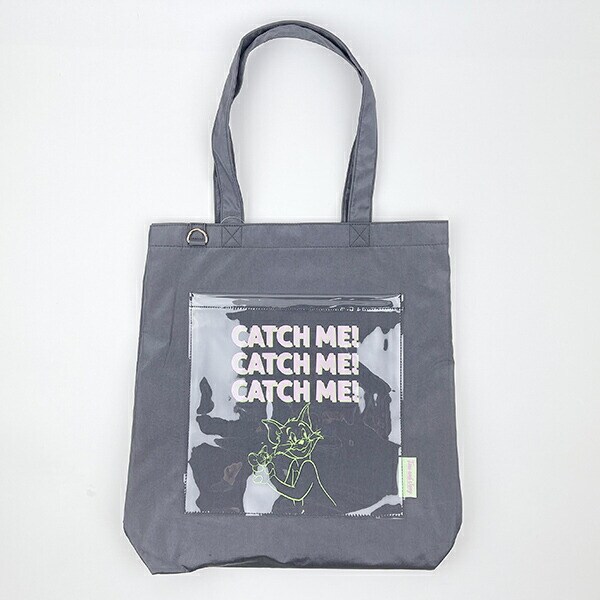 トムとジェリー ポケットトートバッグ ブラック