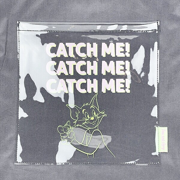 トムとジェリー ポケットトートバッグ ブラック