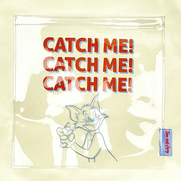 トムとジェリー ポケットトートバッグ アイボリー