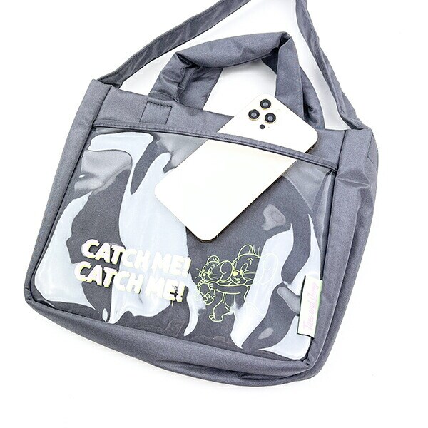 トムとジェリー ポケットショルダーバッグ ブラック