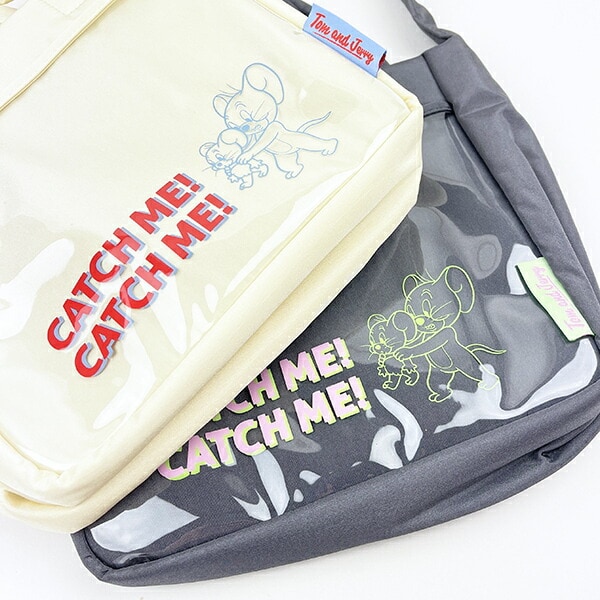 トムとジェリー ポケットショルダーバッグ ブラック