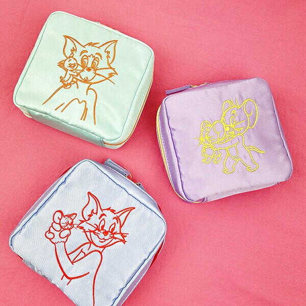 トムとジェリー パステルガジェットポーチ (パープル)