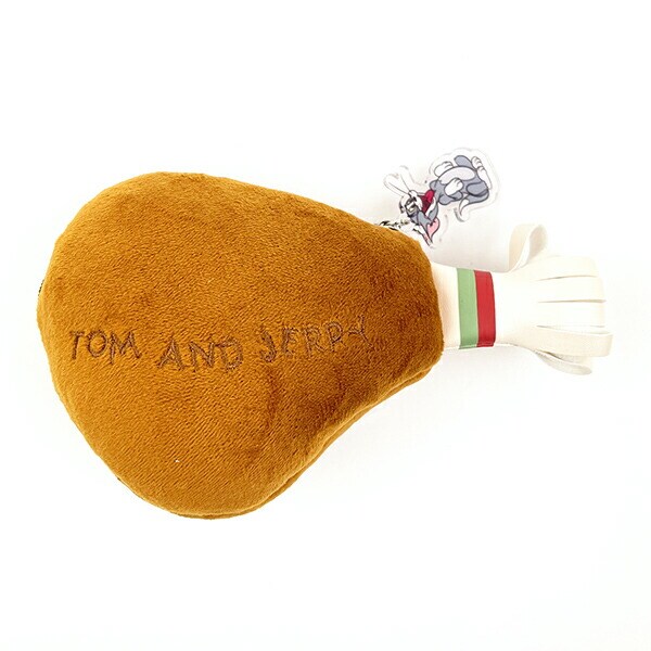 トムとジェリー 骨付きチキンポーチ ブラウン