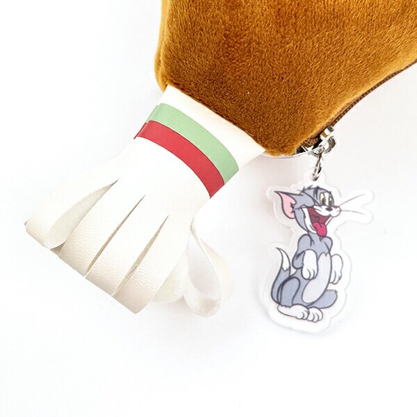 トムとジェリー 骨付きチキンポーチ ブラウン