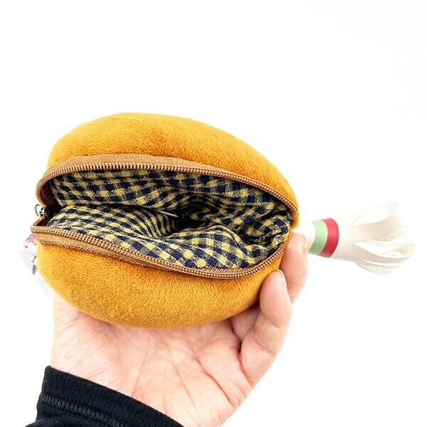 トムとジェリー 骨付きチキンポーチ ブラウン