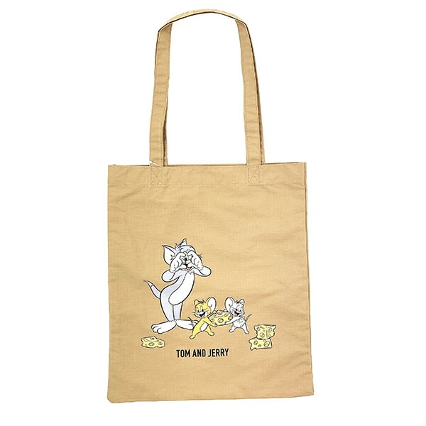 トムとジェリー トートバッグ ベージュ